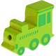 Motivperle – Lokomotive : gelbgrün