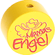 Perles avec motif « Mamas Engel » : jaune