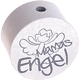 motif bead – "Mamas Engel" : light grey