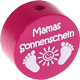 Motivperle – "Mamas Sonnenschein" : dunkelpink