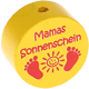 Motivpärla – "Mamas Sonnenschein" : gul