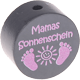 Motivpärla – "Mamas Sonnenschein" : grå