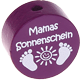 Motivperle – "Mamas Sonnenschein" : purpurlila