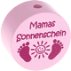 Perles avec motif « Mamas Sonnenschein » : rose