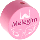 Perles avec motif « Melegim » : rose bébé