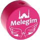 Тематические бусины «Melegim» : Темно розовый