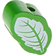 Perlina sagomata “Piccola Foglia” : verde