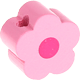 Motivpärla – mini-blomma : babyrosa