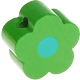 Perlina sagomata “Piccolo Fiore” : verde