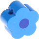 Perlina sagomata “Piccolo Fiore” : blu medio