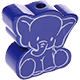 motif bead – elephant : dark blue