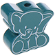 motif bead – elephant : turquoise