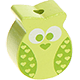 motif bead – mini owl : lemon