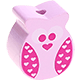 motif bead – mini owl : pastel pink