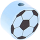 Motivpärla – mini-fotboll : babyblå