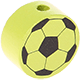 Korálek s motivem – mini-fotbalový míč : citrónová