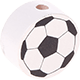 Motivpärla – mini-fotboll : vit