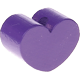 Тематические бусины «Мини-сердце» : синий фиолетовый