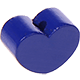 Koraliki z motywem Mini serca : ciemno niebieski