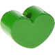 Korálek s motivem – Tvar mini-srdce : zelená
