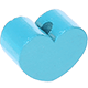motif bead – mini heart : light turquoise