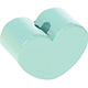 motif bead – mini heart : mint