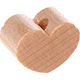 motif bead – mini heart : natural
