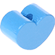 Тематические бусины «Мини-сердце» : голубой