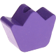 Kraal met motief Mini-kroon : blauw paars