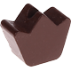 Kraal met motief Mini-kroon : bruin