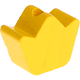 Korálek s motivem – Tvar mini-korunka : žlutá