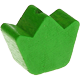 Korálek s motivem – Tvar mini-korunka : zelená