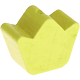 Perlina sagomata “Piccola corona” : limone