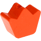 Korálek s motivem – Tvar mini-korunka : oranžová