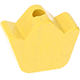 Koraliki z motywem Mini korona : pastelowy żółty