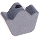 Kraal met motief Mini-kroon : paarlemoer grijs
