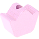 Koraliki z motywem Mini korona : masa perłowa różowy