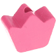 motif bead – mini crown : pink