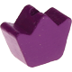 Kraal met motief Mini-kroon : paars paars