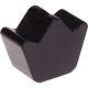 Kraal met motief Mini-kroon : zwart