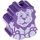 Figura con motivo León : azul púrpura