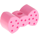 motif bead – bow tie : baby pink
