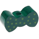 Motivperle – Mini-Schleife : dunkelgrün