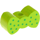 Kraal met motief Mini-strik : geel groen