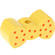 Perlina sagomata “Farfallino” : giallo pastello
