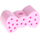 motif bead – bow tie : pastel pink