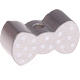 motif bead – bow tie : silver
