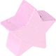 Motivperle – Midi-Stern : perlmutt - rosa