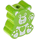motif bead – little teddy : yellow green