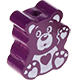 Conta com motivo pequeno urso : purple
